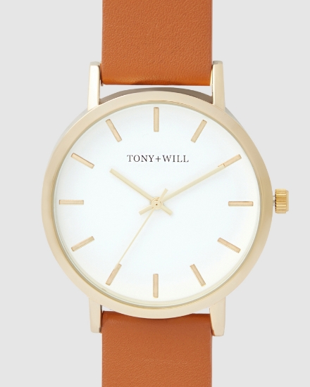 Picture of CLASSIC LEATHER Gold/ White / Tan