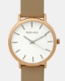 Picture of CLASSIC LEATHER Matt Rose Gold / White / Stone