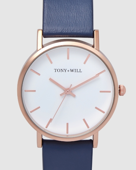 Picture of SMALL CLASSIC Rose Gold / White / Navy