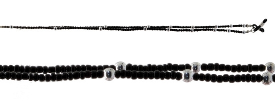 Picture of Black and Silver beads