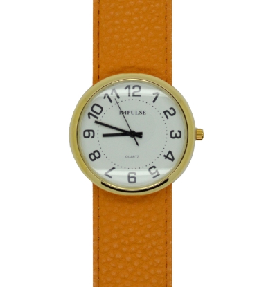 Show details for Impulse Slap Watch - SMALL - Gold/Orange Picture of Impulse Slap Watch - SMALL - Gold/Orange