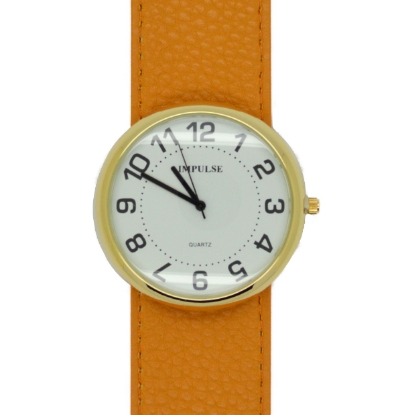 Show details for Impulse Slap Watch 041 - LARGE- Gold/Orange Picture of Impulse Slap Watch 041 - LARGE- Gold/Orange