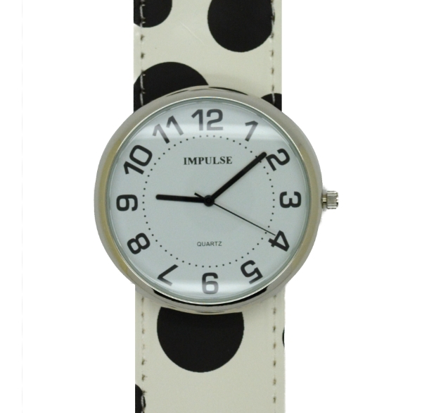 Picture of Impulse Slap Watch 041 - LARGE- White/Black Spots