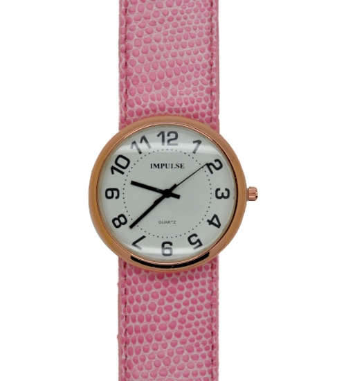 Picture of Impulse Slap Watch - SMALL - Lizard - Rose Gold/Light Pink