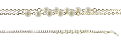 Show details for Gold and pearl chain Picture of Gold and pearl chain