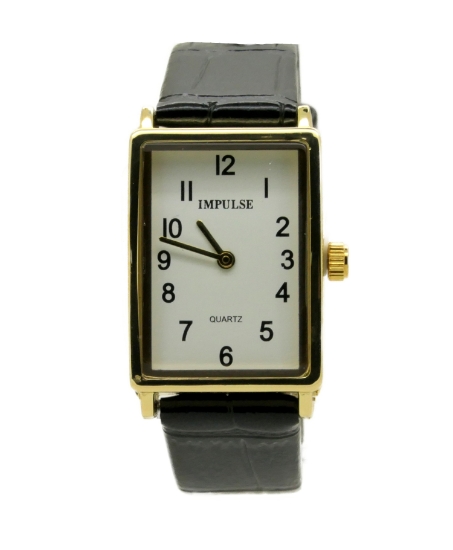 Picture of Impulse Rectangle - Gold Black Strap