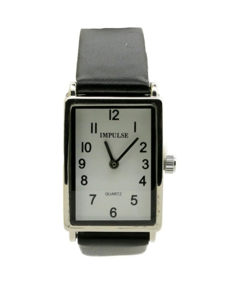 Picture of Impulse Rectangle - Silver Black Strap